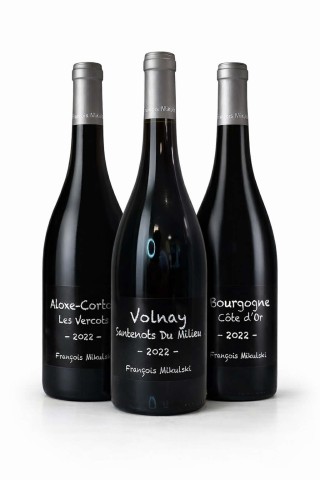 Pack vin françois mikulski volnay aloxe & côte d'or pinot noir 2022