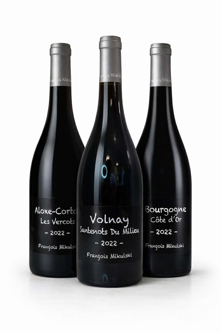 Pack vin françois mikulski volnay aloxe & côte d'or pinot noir 2022