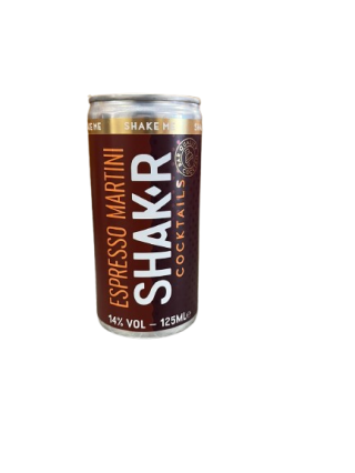Shak'r Cocktails espresso martini